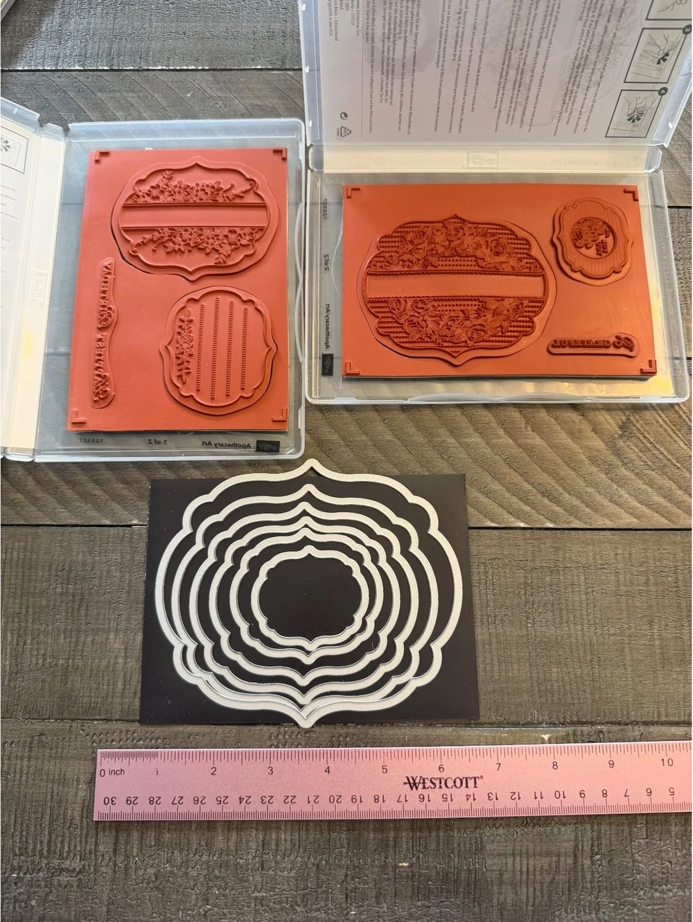 Stampin’ Up Apothecary Art 1 & 2 stamp sets with Labels Framelits die cuts